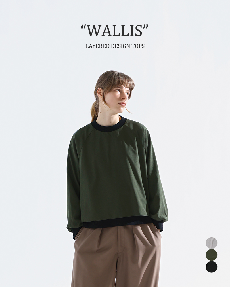 kelen(ケレン)レイヤードデザイントップス“WALLIS”lkl24wbl2188