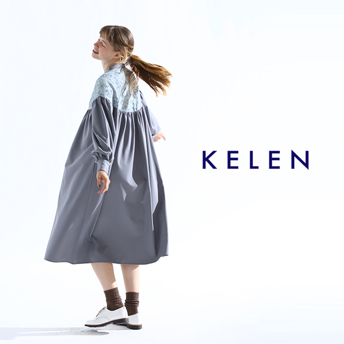 kelen(ケレン)フラワープリントパネルデザインドレス“NONA”lkl24wop2086