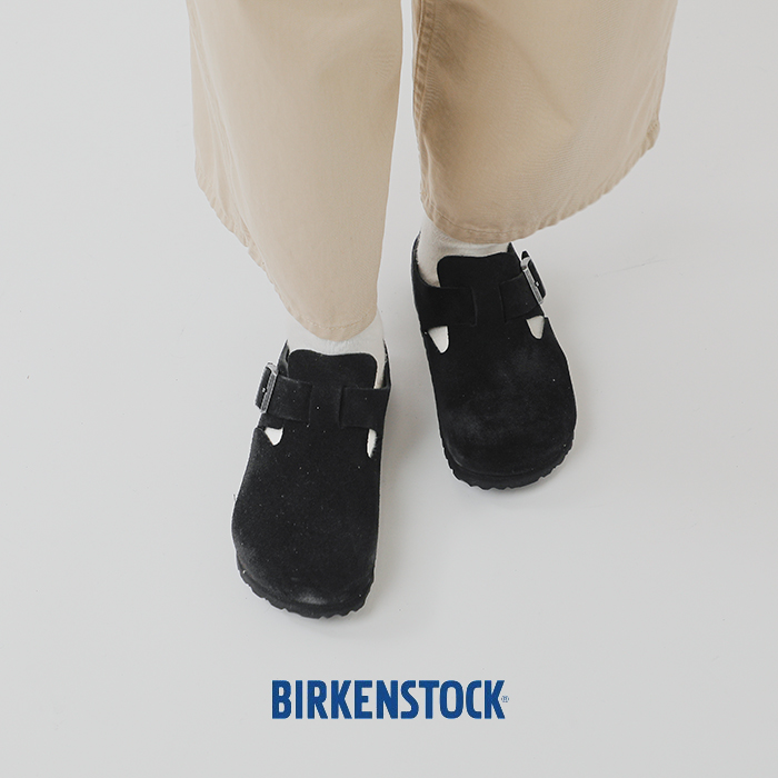 BIRKENSTOCK(ビルケンシュトック)スエードレザーストラップフラットシューズ“LONDON”london-same1