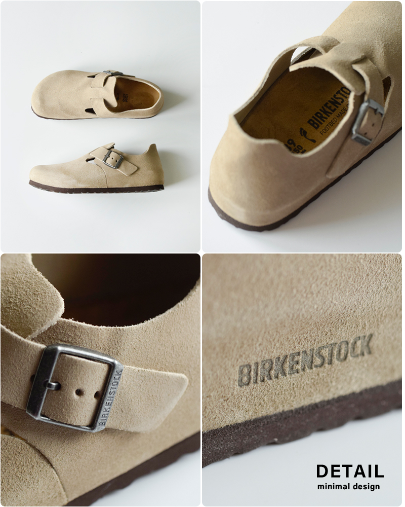 BIRKENSTOCK(ビルケンシュトック)スエードレザーストラップフラットシューズ“LONDON”london-same1