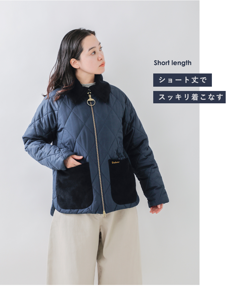 Barbour(バブアー)キルティングジップアップブルゾン“DALROYQUILT”lqu1759