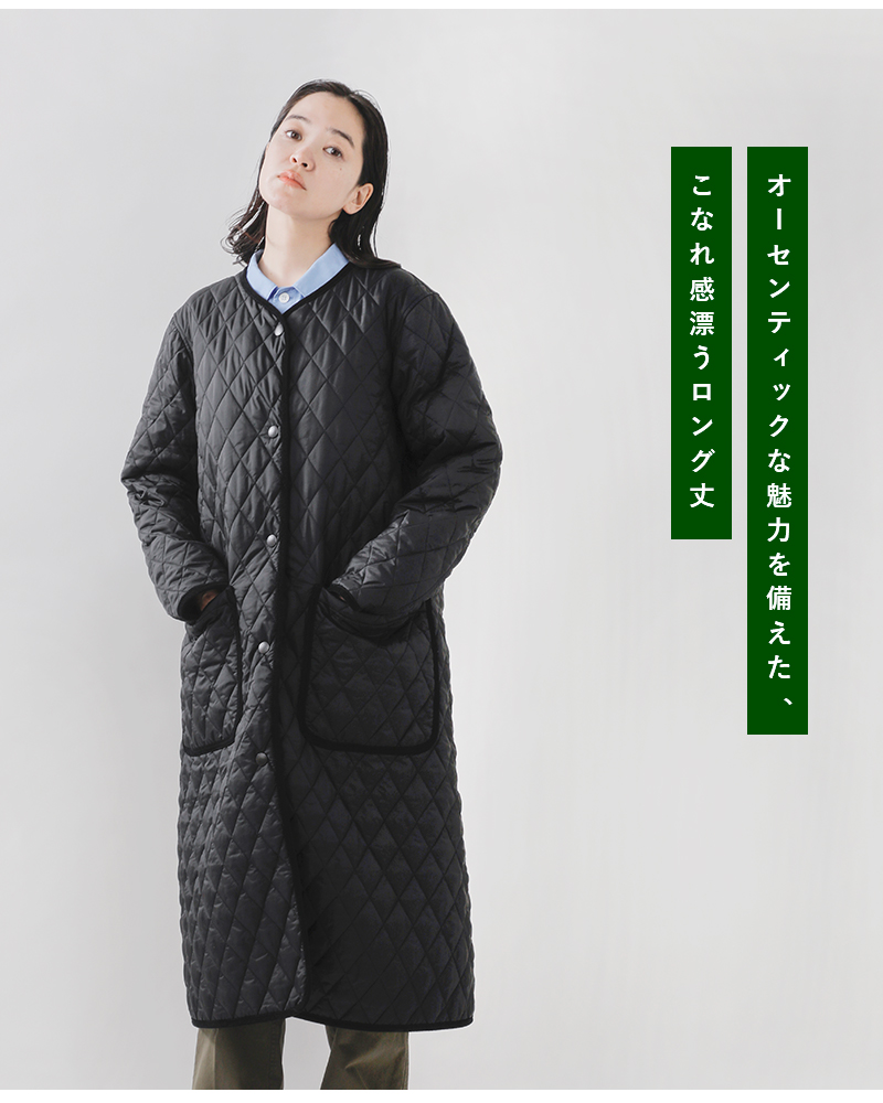 Barbour(バブアー)ラウンドカラーキルティングロングコート“WOMENSROUNDCOLLARQUILT”lqu1771