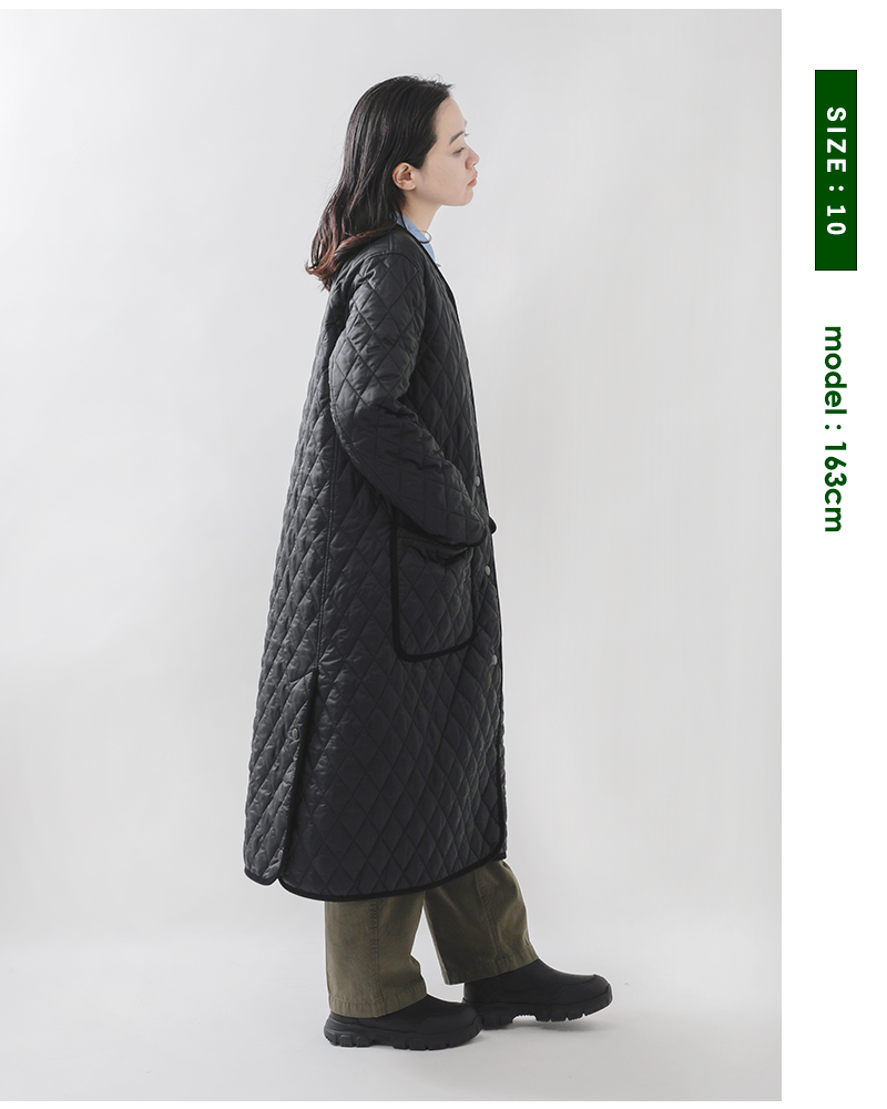 Barbour(バブアー)ラウンドカラーキルティングロングコート“WOMENSROUNDCOLLARQUILT”lqu1771