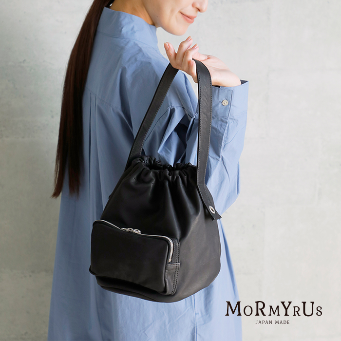 mormyrus(モルミルス)レザージップポケットショルダーバッグm170