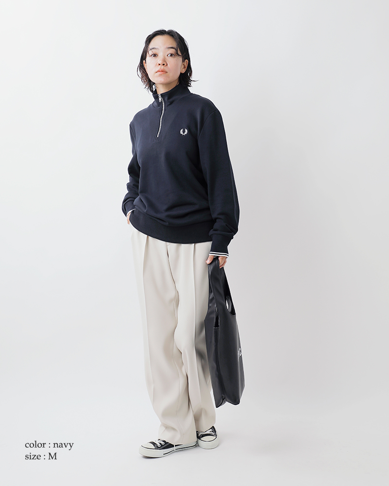 FRED PERRY(フレッド ペリー)コットン裏毛ハーフジップスウェットシャツ“HalfZipSweatshirt”m3574