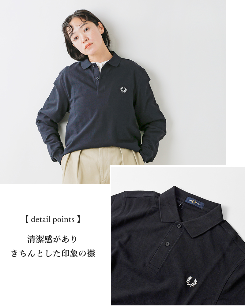 FRED PERRY(フレッド ペリー)ロングスリーブプレーンポロシャツ“LSPLAINFREDPERRYSHIRT”m6006