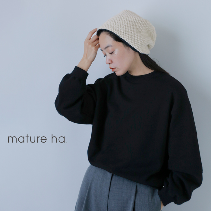 mature ha.(マチュアーハ)リバーシブルビーニー“reversiblebeanie”maw24-05-07