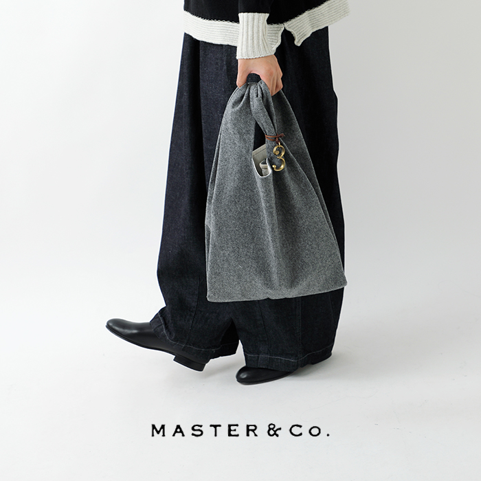 MASTER&Co.(マスターアンドコー)No.3チャーム付きウールエコバッグSサイズmc1571