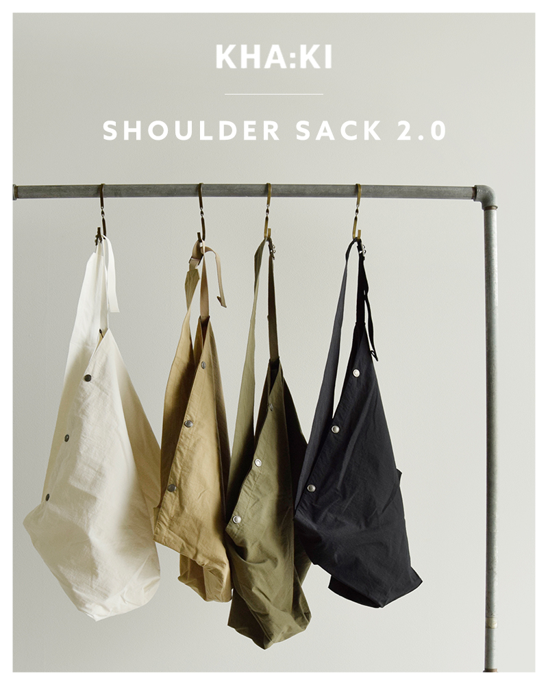 kha:ki(カーキ)撥水リップストップショルダーバッグ“SHOULDERSACK2.0”mil24hbg3036