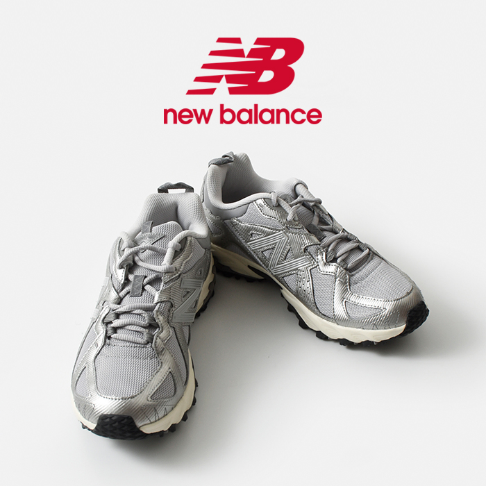 new balance(ニューバランス)メタリックシンセティックレザーメッシュアッパートレーニングスニーカー“ML610T”ml610t-au