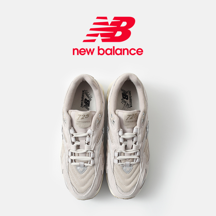 new balance(ニューバランス)Nロゴスエードメッシュアッパースニーカー“ML725”ml725-ba-bc