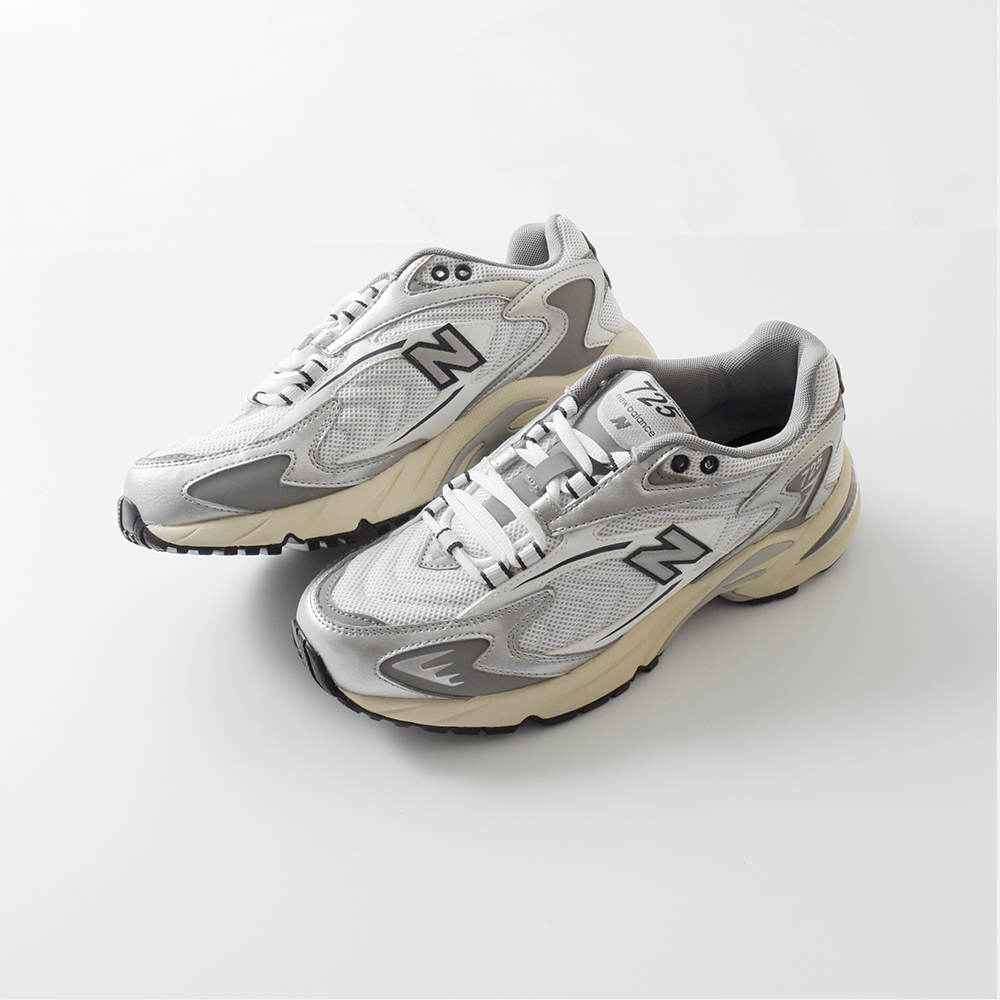 new balance(ニューバランス)Nロゴシンセティックレザーメッシュアッパーランニングスニーカー“ML725”ml725-cd