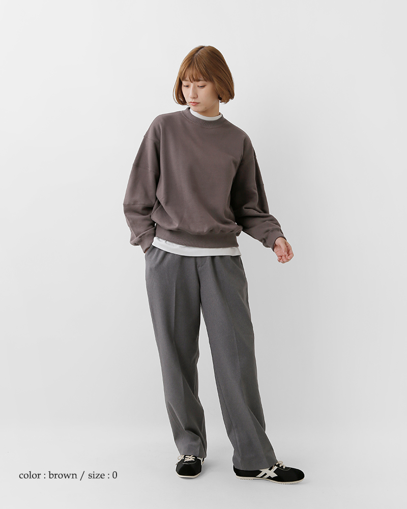 MANON(マノン)コットンスイッチスリーブクルーネックスウェットプルオーバー“SWITCHSLEEVECREWSWEAT”mnn-c-144