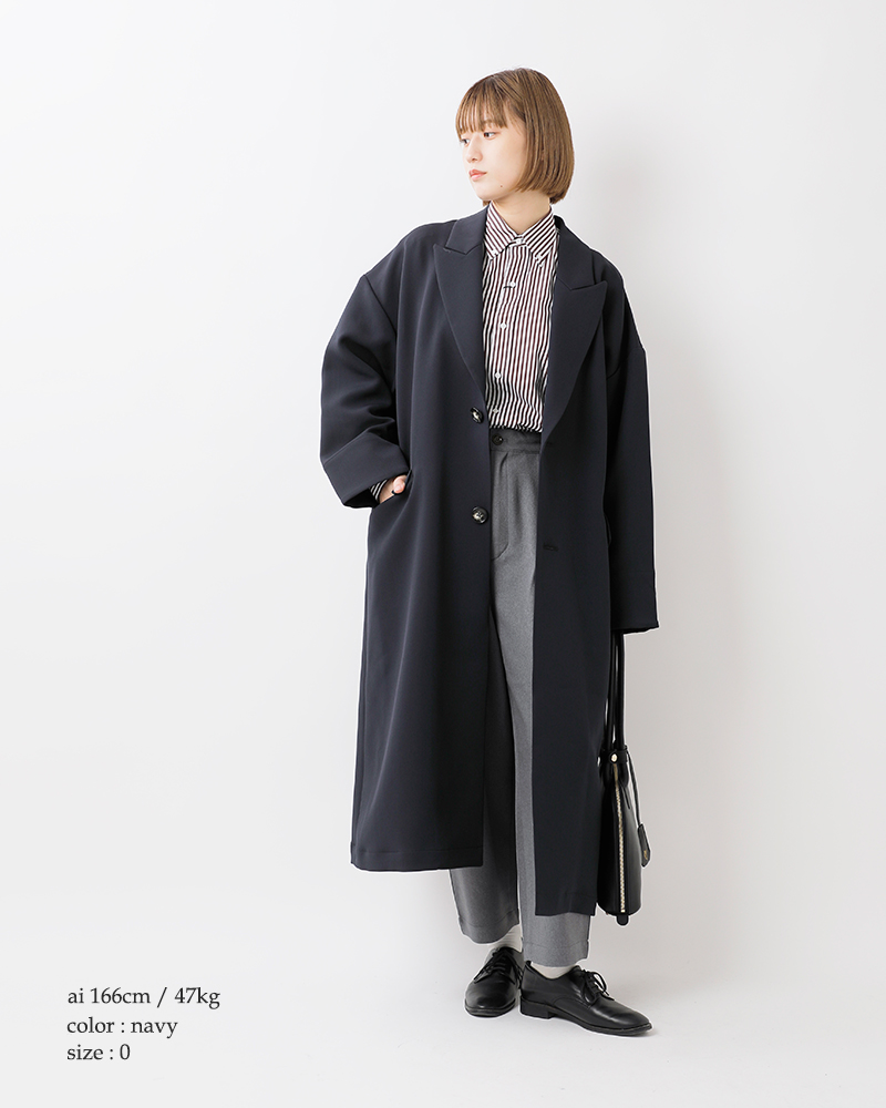 MANON(マノン)ジャージービッグロングコート“JERSEYBIGCOAT”mnn-ct-046