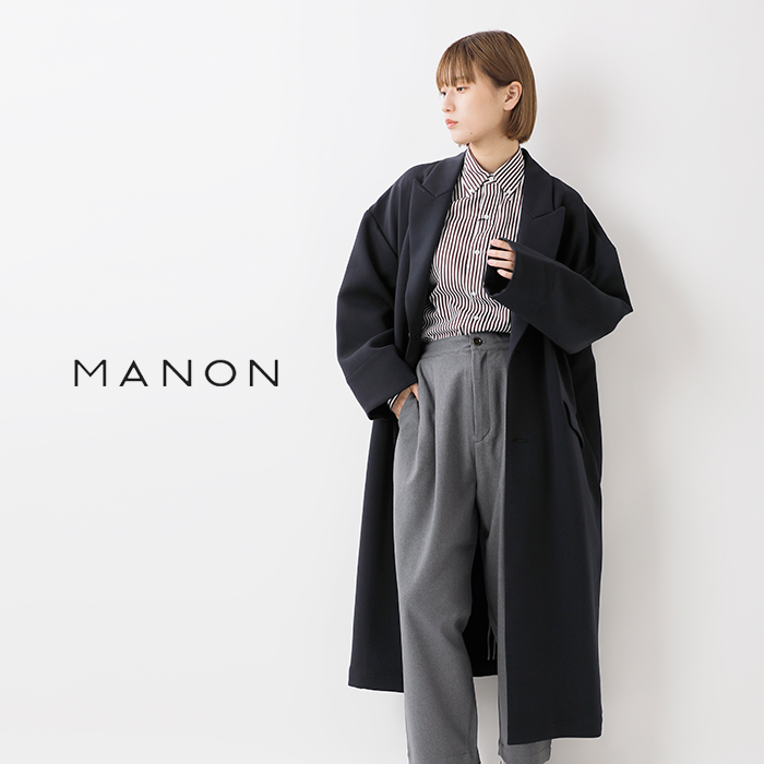 MANON(マノン)ジャージービッグロングコート“JERSEYBIGCOAT”mnn-ct-046