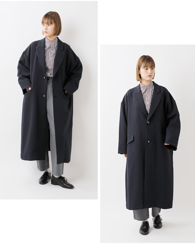 MANON(マノン)ジャージービッグロングコート“JERSEYBIGCOAT”mnn-ct-046