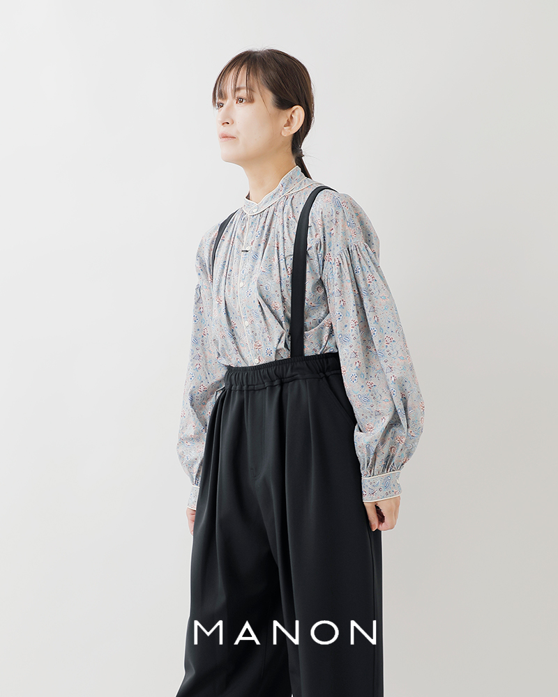 MANON(マノン)ダブルクロスサスペンダーパンツ“DOUBLECLOTHSUSPENDERPANTS”mnn-pt-133