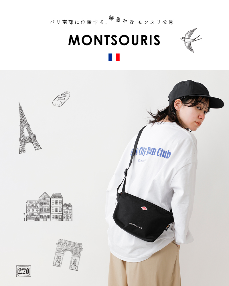 DANTON(ダントン)コーデュラキャンバスショルダーバッグ“MONTSOURIS”montsouris-24ss