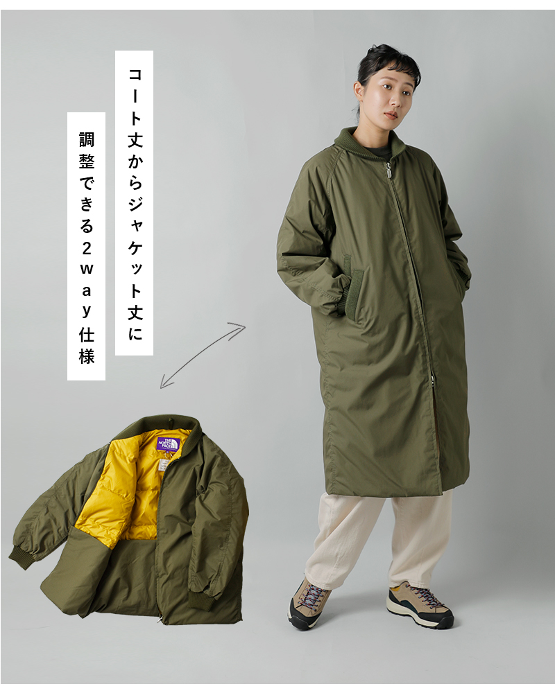 THE NORTH FACE PURPLE LABEL(ノースフェイスパープルレーベル)撥水2wayフィールドダウンコート“65/35FieldDownCoat”n24fb047