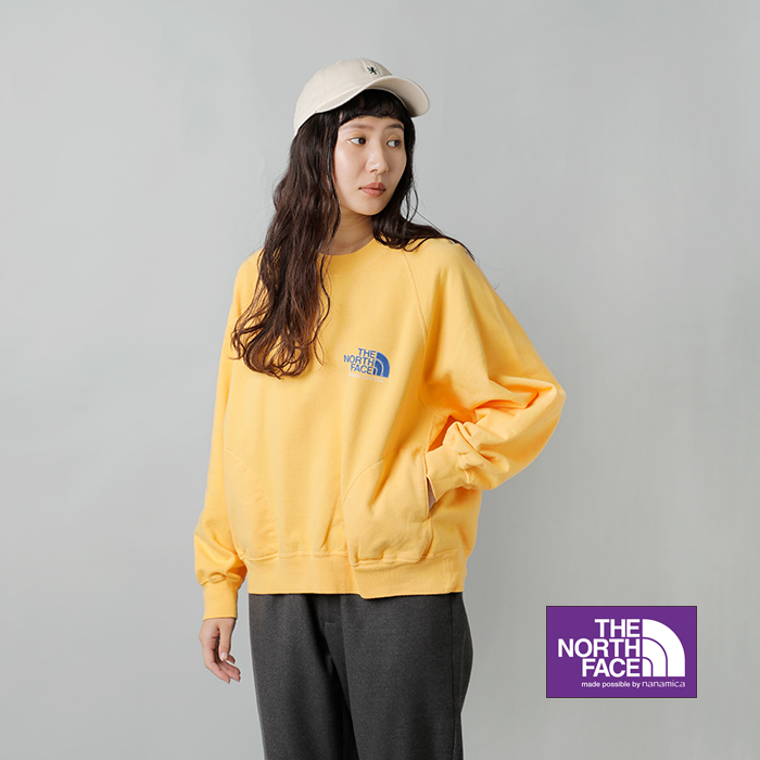 THE NORTH FACE PURPLE LABEL(ノースフェイスパープルレーベル)コットン裏毛クルーネックグラフィックスウェットシャツ“11ozCrewneckGraphicSweatshirt”n24fh032