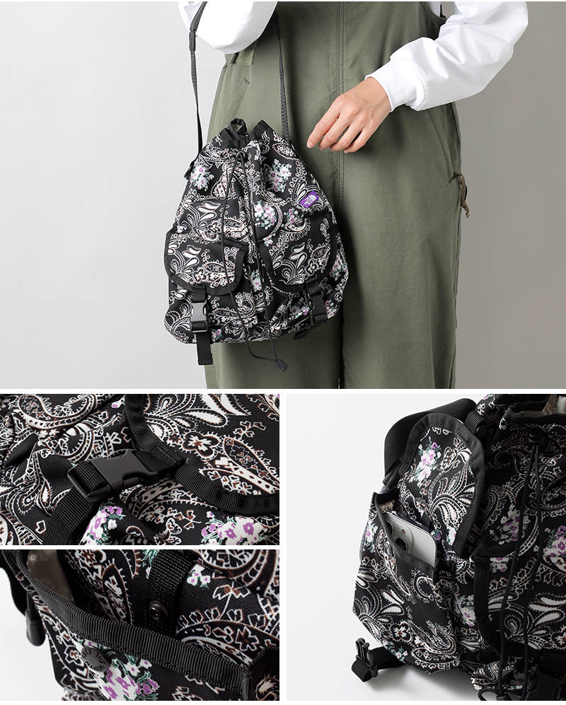 THE NORTH FACE PURPLE LABEL(ノースフェイスパープルレーベル)撥水ペイズリープリントストロールトートバッグ“PaisleyPrintStrollToteBag”n24fo042