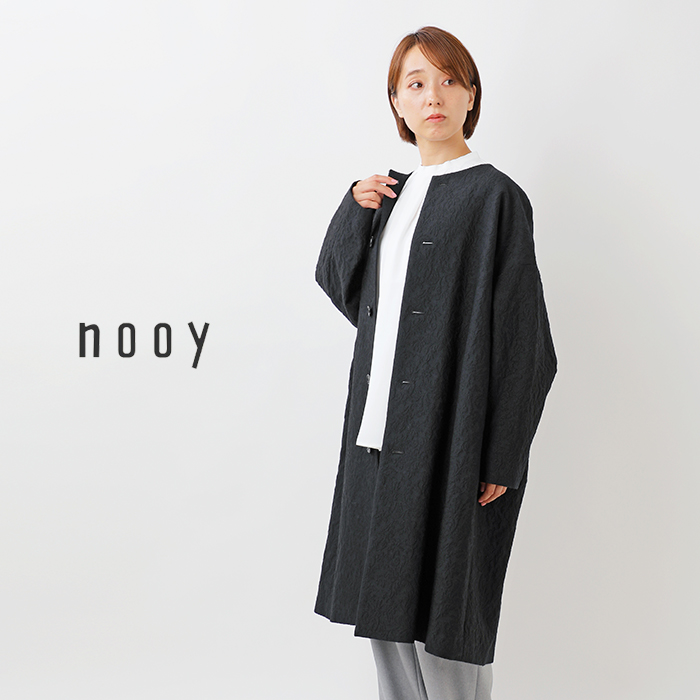 nooy(ヌーイ)アラベスクジャガードシネマコクーンコートnct24a02