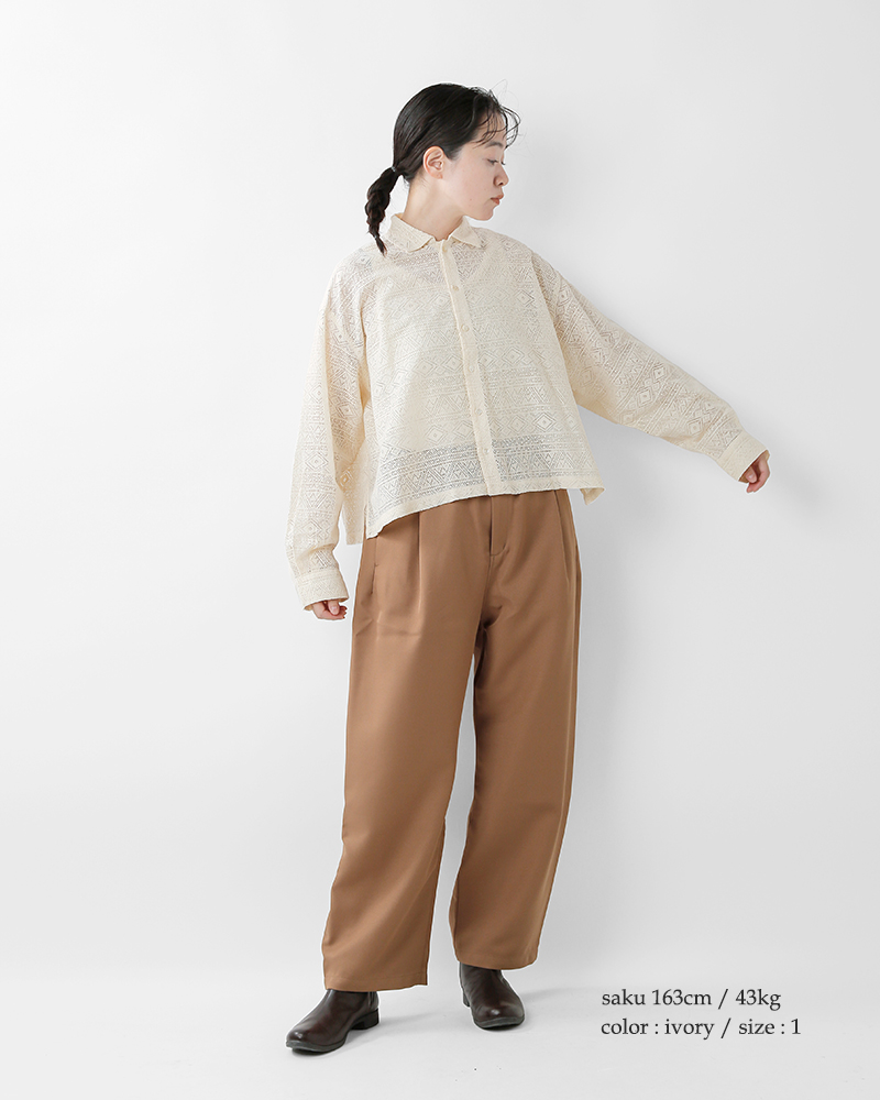 INDIA INDUSTRY(インディアインダストリー)ボーダーレースシャツ“BORDERLACE”nd-b0329rml