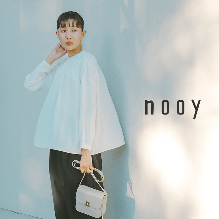 nooy(ヌーイ)ソフトベネシャンリップルブラウスnsh03aw23