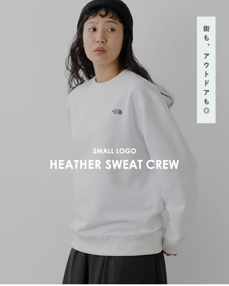 THE NORTH FACE(ノースフェイス)スモールロゴヘザースウェットクループルオーバー“SmallLogoHeatherSweatCrew”nt62337