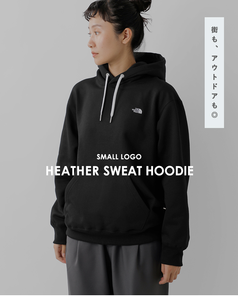 THE NORTH FACE(ノースフェイス)スモールロゴヘザースウェットフーディプルオーバー“SmallLogoHeatherSweatHoodie”nt62342