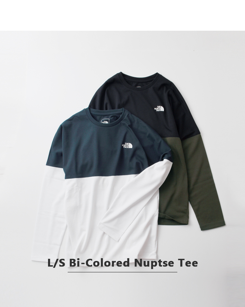 THE NORTH FACE(ノースフェイス)ロングスリーブバイカラーヌプシTシャツ“L/SBi-ColoredNuptseTee”nt82384