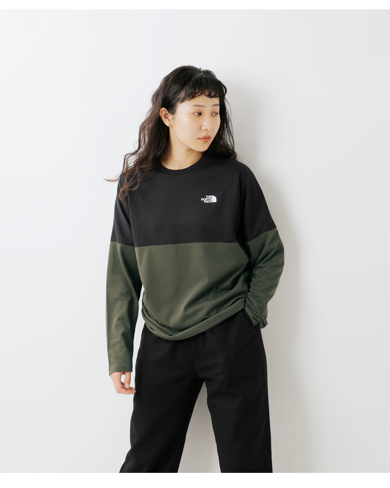 THE NORTH FACE(ノースフェイス)ロングスリーブバイカラーヌプシTシャツ“L/SBi-ColoredNuptseTee”nt82384