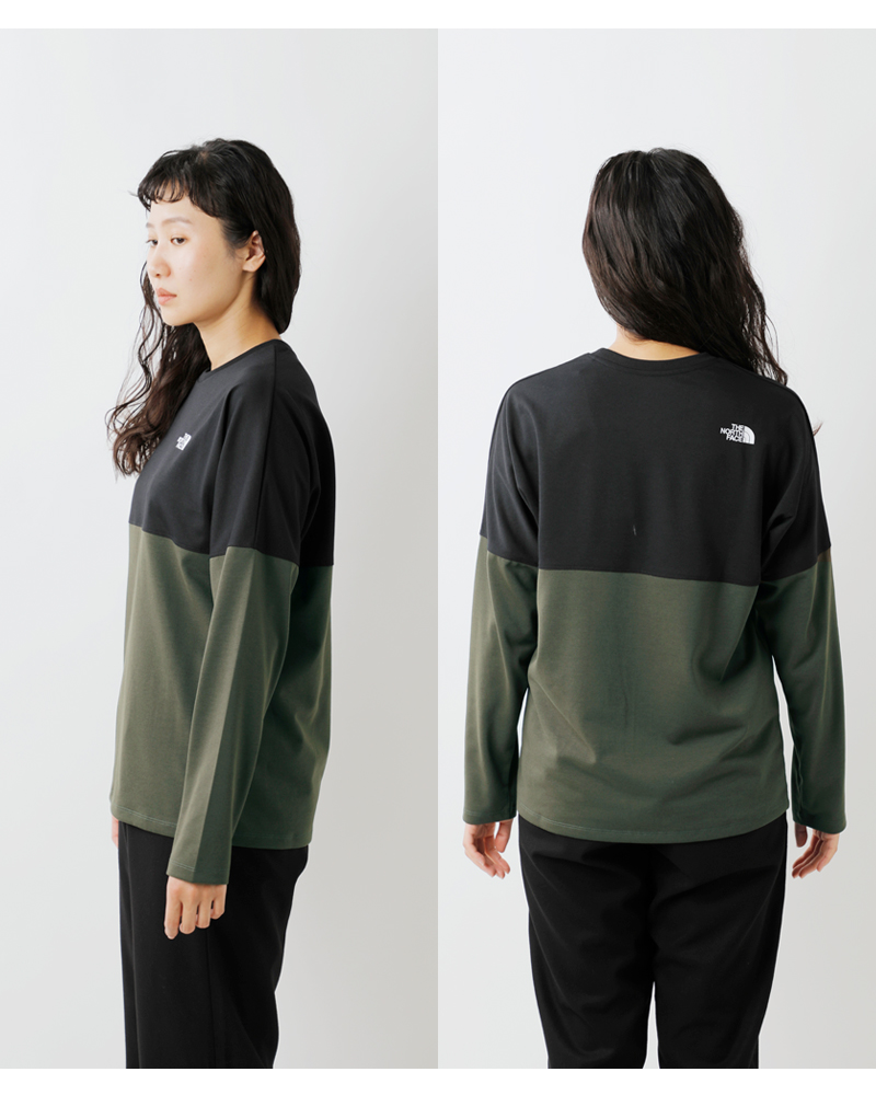 THE NORTH FACE(ノースフェイス)ロングスリーブバイカラーヌプシTシャツ“L/SBi-ColoredNuptseTee”nt82384