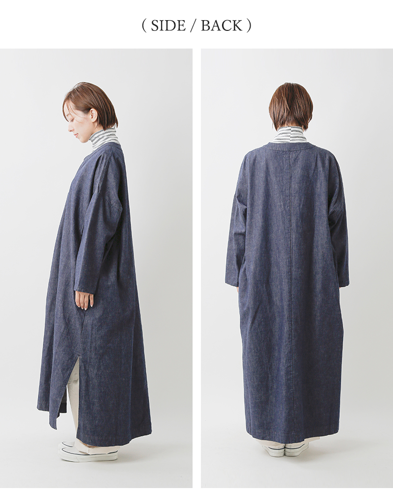 ordinaryfits(オーディナリーフィッツ)コットンデニムスリットドレス“SLITDRESS/DENIM”of-o054-324