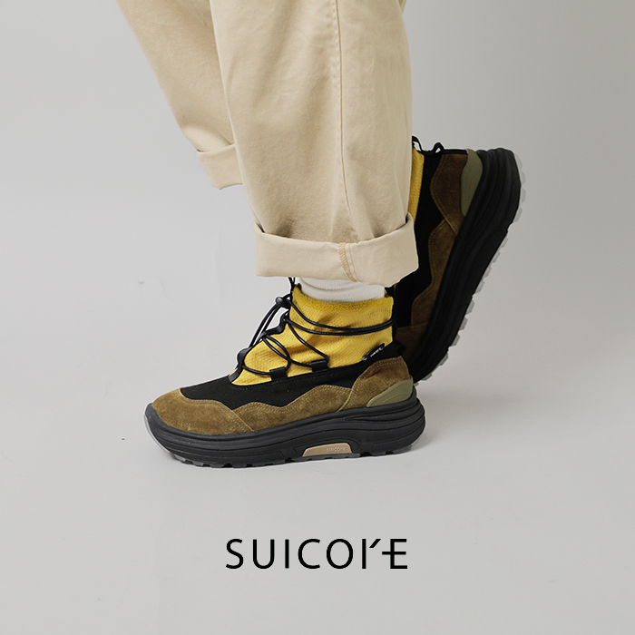 SUICOKE(スイコック)レザースエードパネルハイカットスニーカー“ROBBS-2”og-370