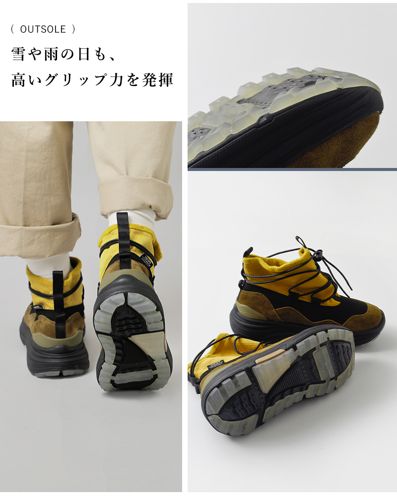 SUICOKE(スイコック)レザースエードパネルハイカットスニーカー“ROBBS-2”og-370