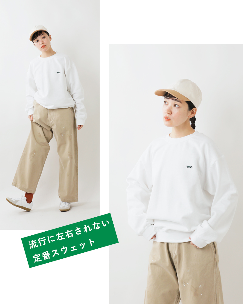 PENNEYS(ペニーズ)THEFOXフリースベーシッククルーネックスウェットシャツpn23s021