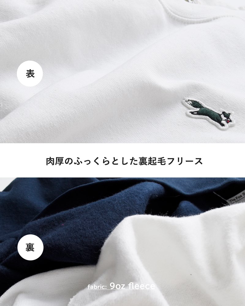 PENNEYS(ペニーズ)THEFOXフリースベーシッククルーネックスウェットシャツpn23s021