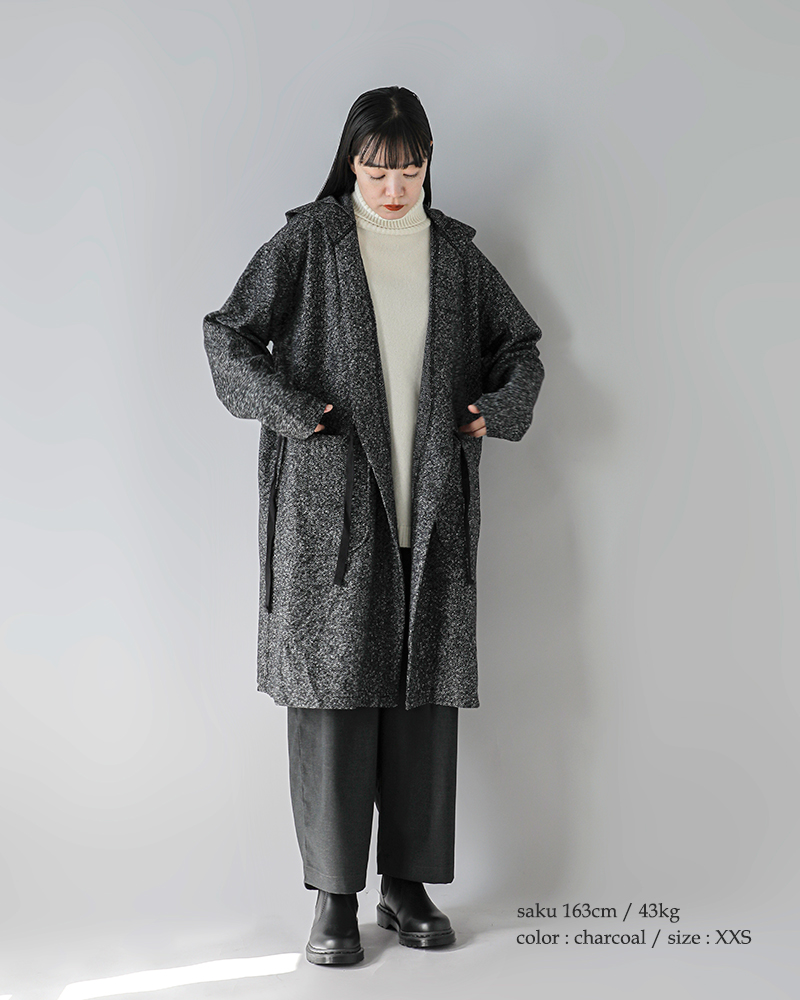 ENGINEERED GARMENTS(エンジニアド ガーメンツ)ウールブレンドメランジニットローブ“KnitRobe”ps077