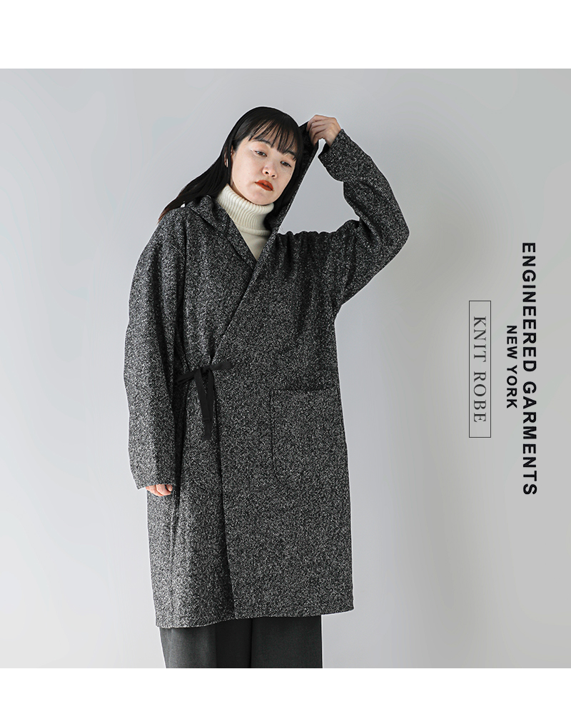 ENGINEERED GARMENTS(エンジニアド ガーメンツ)ウールブレンドメランジニットローブ“KnitRobe”ps077