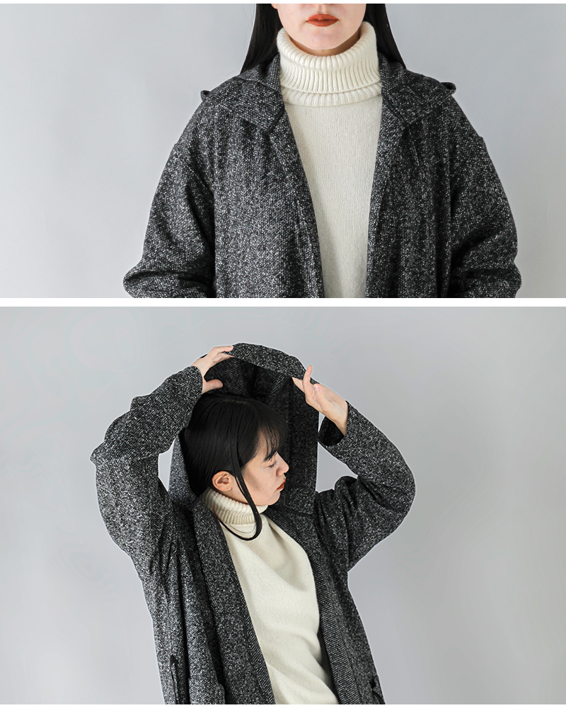 ENGINEERED GARMENTS(エンジニアド ガーメンツ)ウールブレンドメランジニットローブ“KnitRobe”ps077