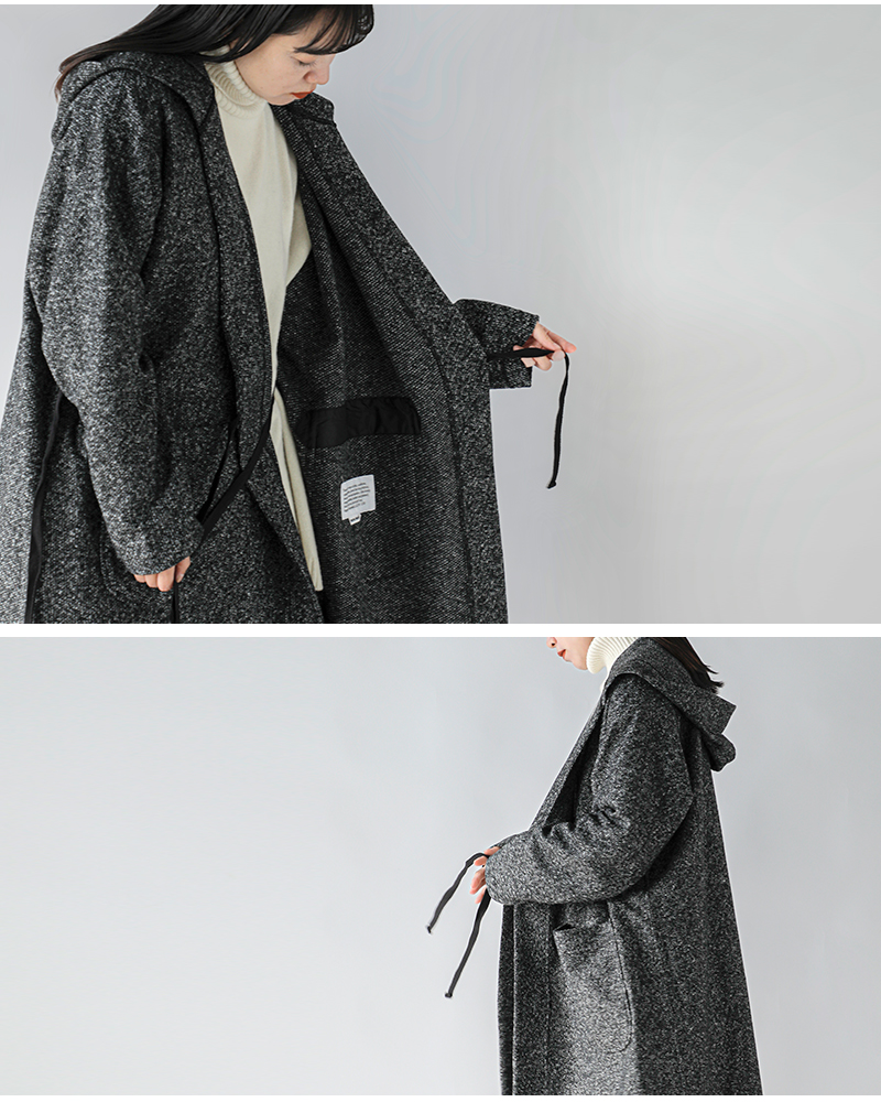 ENGINEERED GARMENTS(エンジニアド ガーメンツ)ウールブレンドメランジニットローブ“KnitRobe”ps077