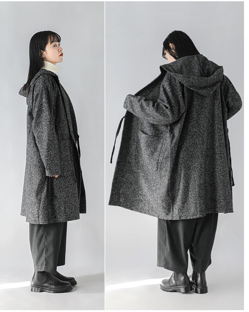 ENGINEERED GARMENTS(エンジニアド ガーメンツ)ウールブレンドメランジニットローブ“KnitRobe”ps077