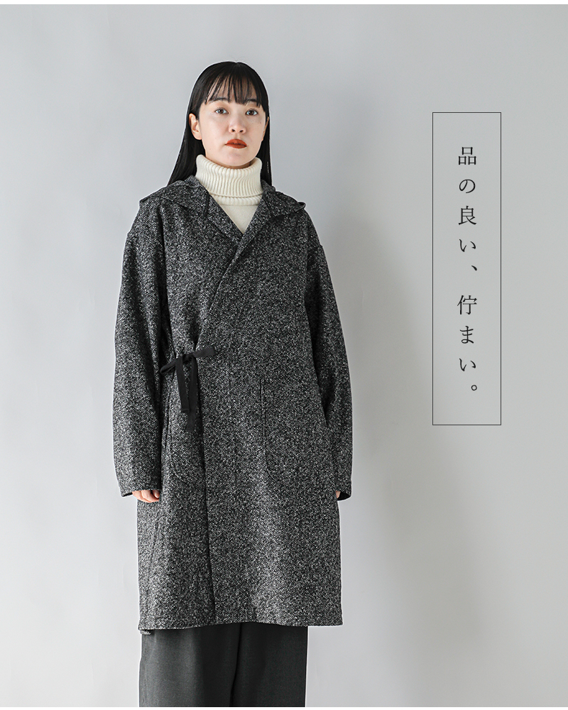 ENGINEERED GARMENTS(エンジニアド ガーメンツ)ウールブレンドメランジニットローブ“KnitRobe”ps077