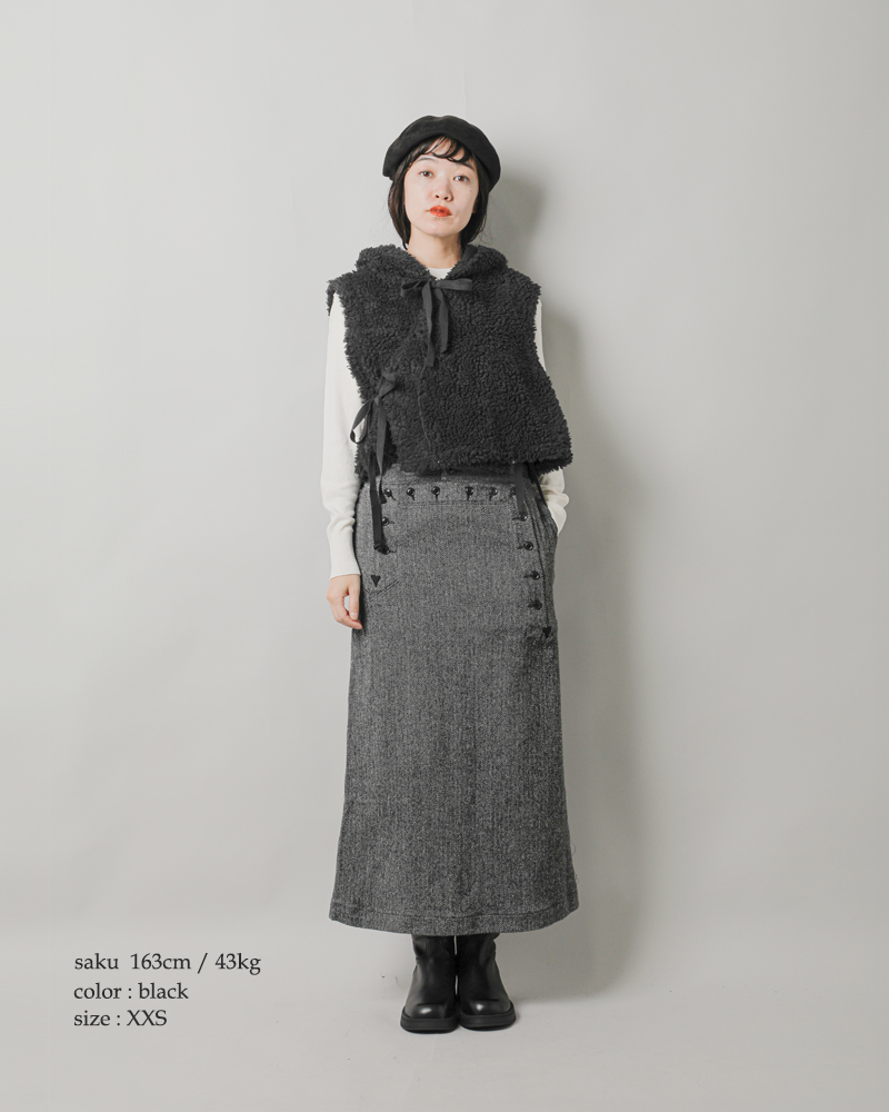 ENGINEERED GARMENTS(エンジニアド ガーメンツ)フーデッドニットベスト“HoodedKnitVest”ps108-109