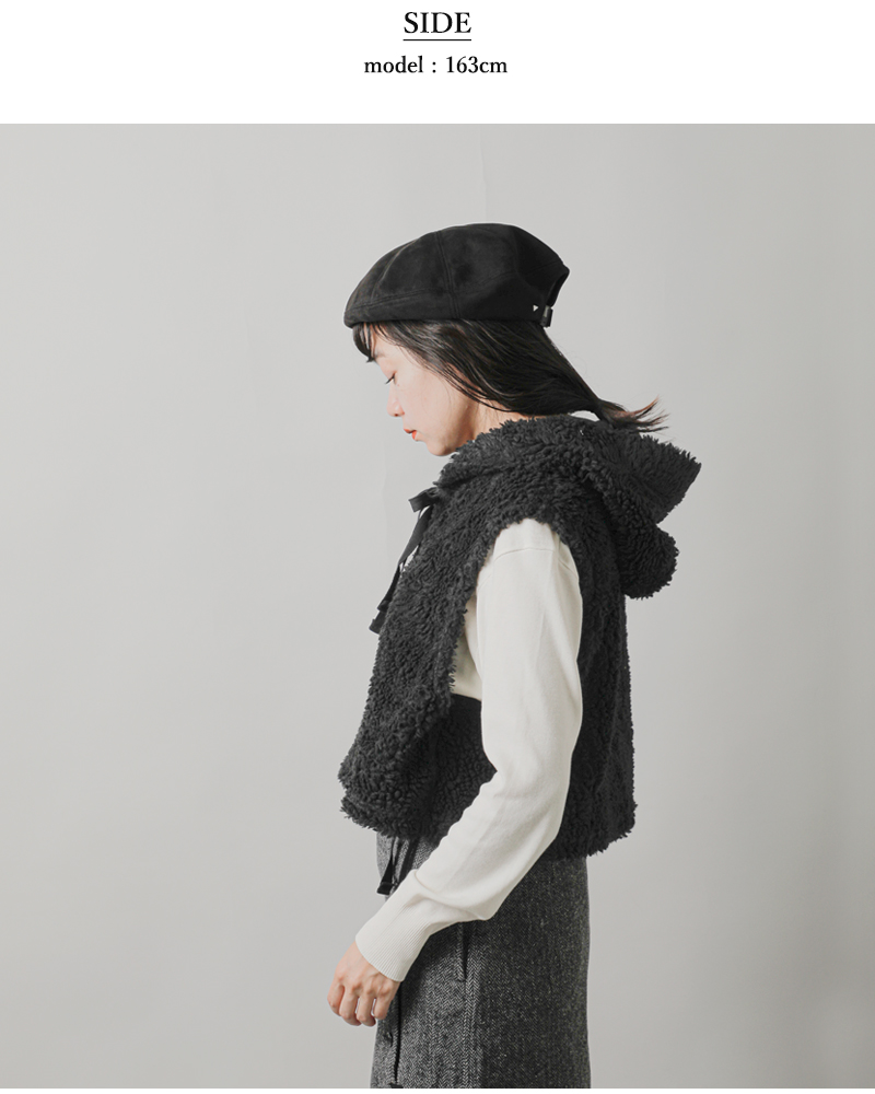 ENGINEERED GARMENTS(エンジニアド ガーメンツ)フーデッドニットベスト“HoodedKnitVest”ps108-109