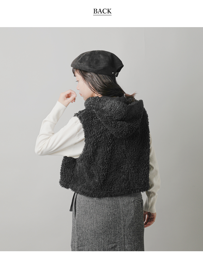 ENGINEERED GARMENTS(エンジニアド ガーメンツ)フーデッドニットベスト“HoodedKnitVest”ps108-109