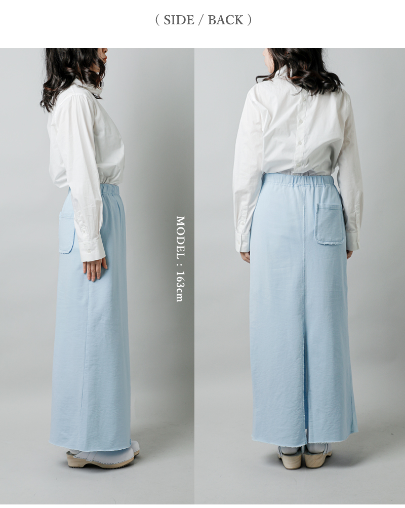 RHODOLIRION(ロドリリオン)コットンクレストプリントロングスウェットスカート“PrintedCrestLongSweatskirt”ps1094