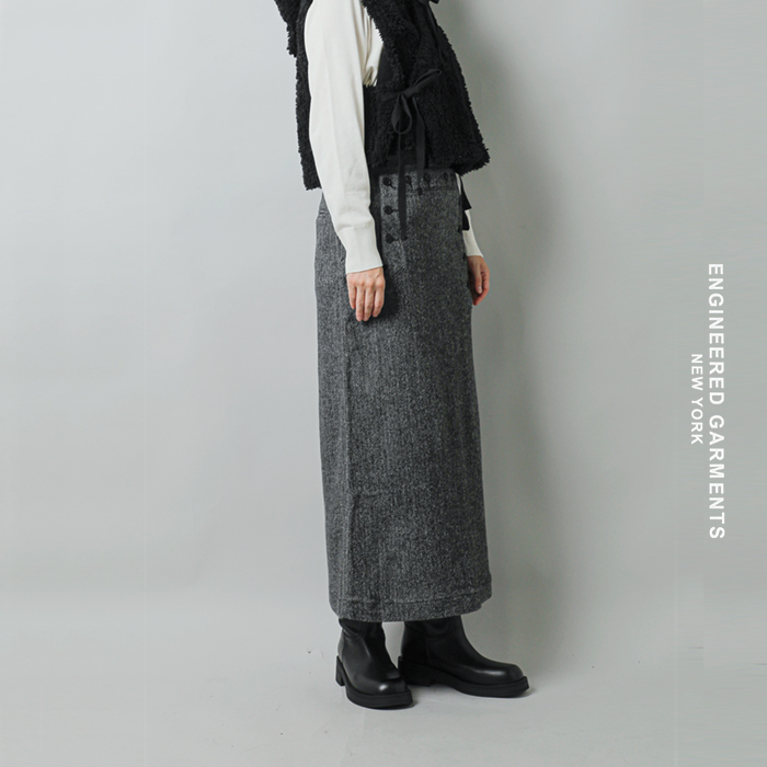 ENGINEERED GARMENTS(エンジニアド ガーメンツ)ヘリンボーンセーラースカート“SailorSkirt”ps540