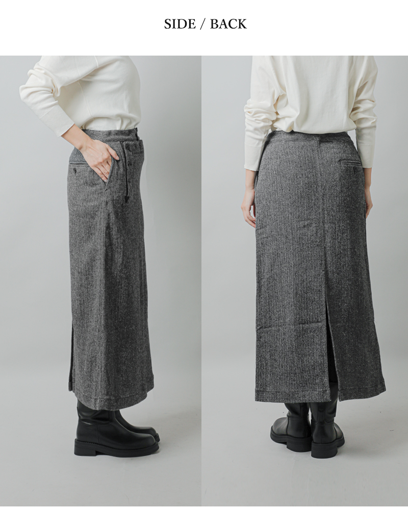 ENGINEERED GARMENTS(エンジニアド ガーメンツ)ヘリンボーンセーラースカート“SailorSkirt”ps540